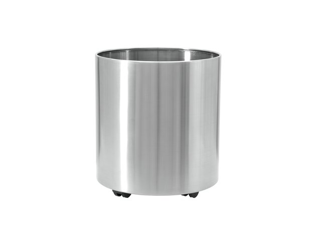 Stainless steel cachepot, round-MainBild