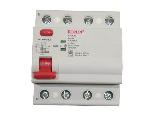  Residual-current device In=40A In=0,03A  Type B (KNL5-63)-MainBild