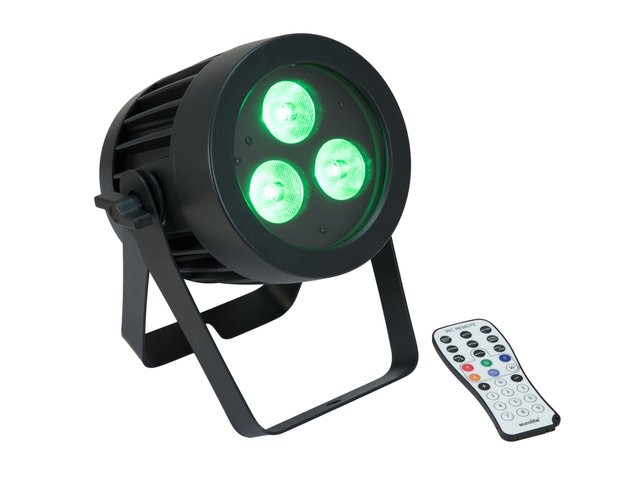 Wetterfester (IP65) Scheinwerfer mit 3 x 7in1-LED und RGB/CW/WW/A/UV-Farbmischung-MainBild