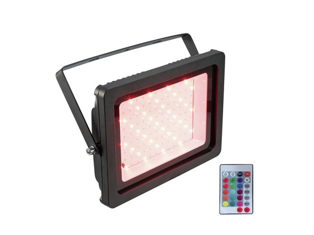 Outdoor floodlight (IP65) with RGB LEDs and IR remote control-MainBild