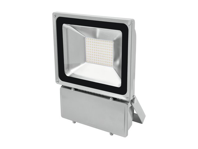 Flat outdoor floodlight (IP54) with 140 SMD LEDs (cold white)-MainBild