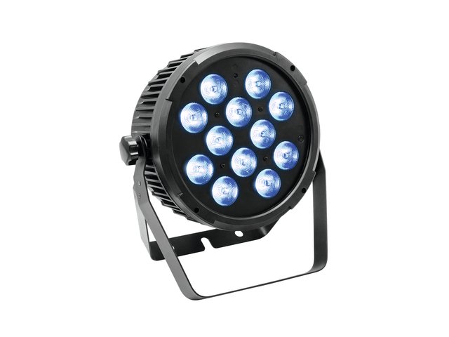Flat LED spotlight with RGBWA+UV color mixing, incl. IR remote control-MainBild