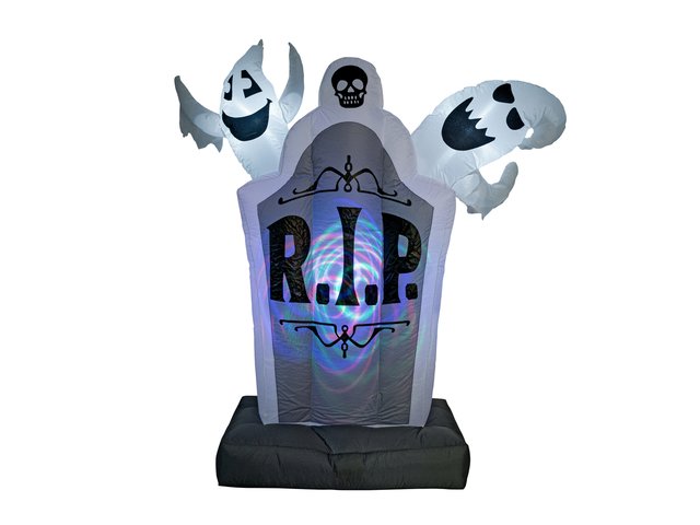 Self-inflating gravestone with ghosts as a decorative object-MainBild