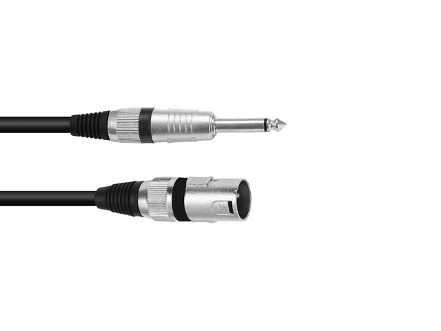 OMNITRONIC Adapter Cable XLR(M)/Jack mono 10m bk-MainBild