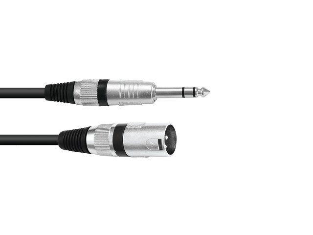 OMNITRONIC Adapter Cable XLR(M)/Jack stereo 5m bk-MainBild