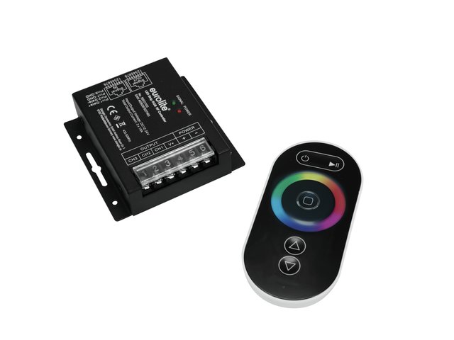 3-channel LED controller with wireless remote control for RGB LED strips 12-24V-MainBild