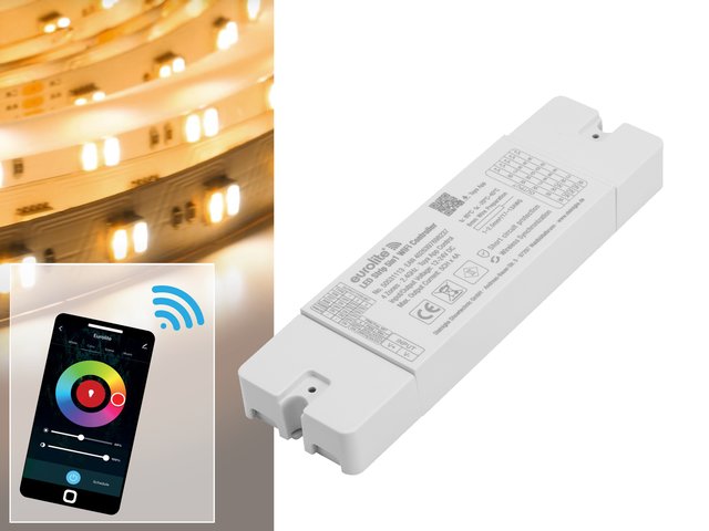 Smarter 5-Kanal-WiFi-Controller für RGB/W+CCT-LEDs mit App, Alexa & Google Steuerung-MainBild