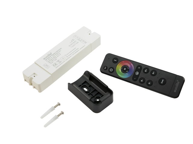5-channel wireless LED controller with remote control for RGB and dual white-MainBild