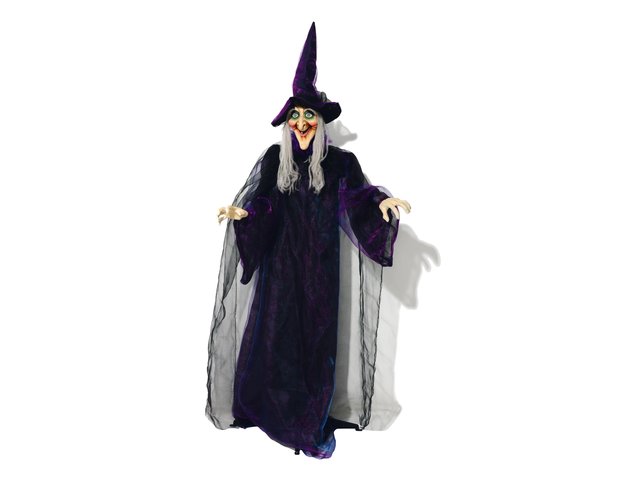 Animated witch standing figure, with light and sound effect (battery & USB operation)-MainBild