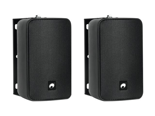 2 weatherproof 4" wall speakers with mount, 40 W RMS-MainBild