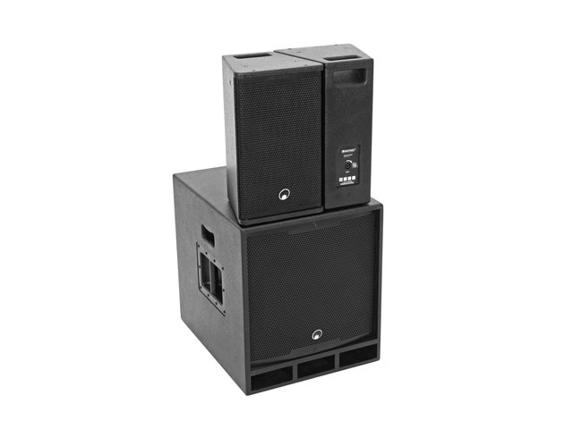 Powerful active PA system with DSP, Bluetooth, 800 W (18" sub, 10" tops)-MainBild