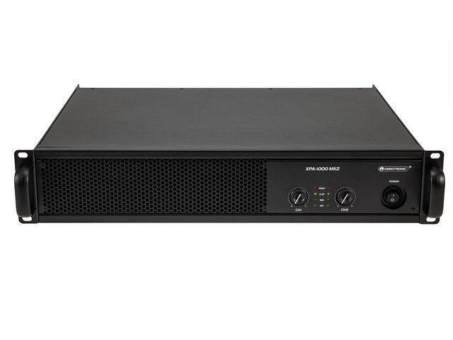 Class AB PA amplifier with limiter, 2 x 500 W RMS (4 ohms), 2 x 300 W RMS (8 ohms)-MainBild