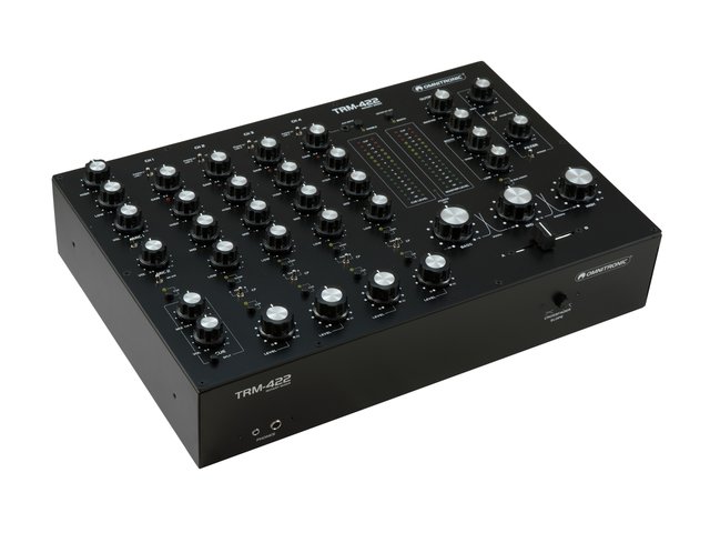 4-channel rotary mixer with 3-band frequency isolator and filter section for DJs-MainBild