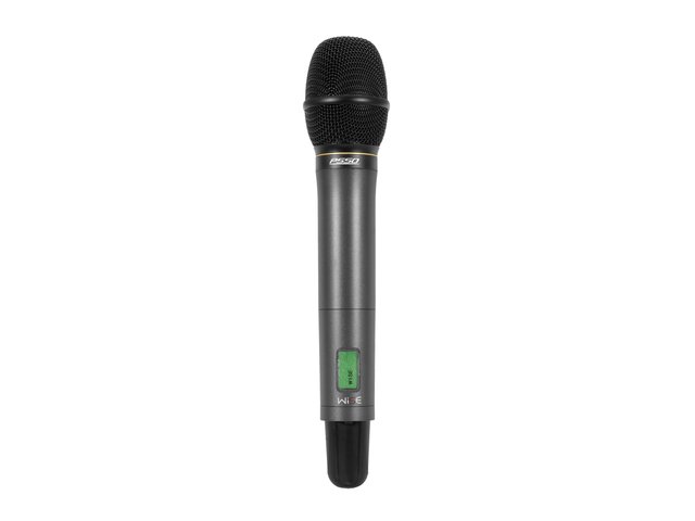 Hand-held microphone with PLL multifrequency transmitter-MainBild