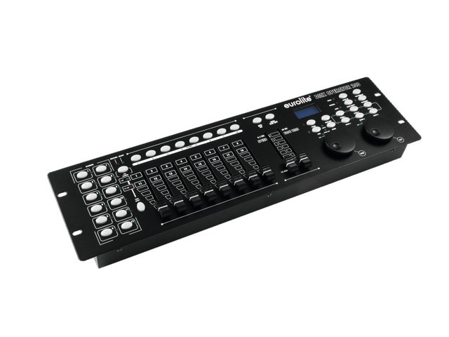 Console for 12 lighting effect units with up to 20 DMX channels, 2 jog wheels-MainBild