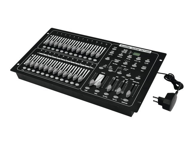 Theater light console for 24 DMX channels, brightness control for each scene-MainBild