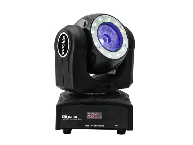 Mini-Beam mit 60-W-COB-LED, RGBW-Farbmischung und Hypnoring mit 4 Segmenten-MainBild