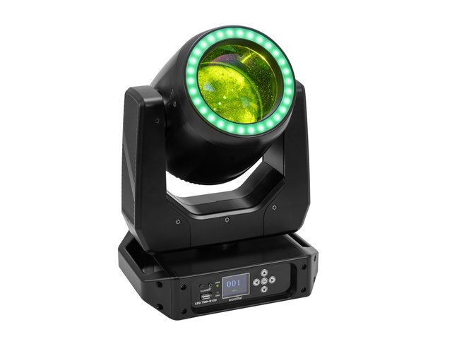 LED-Moving-Head Beam mit Hypno-Ring, Farbrad, statischem Goborad, Prisma und Fokus-MainBild