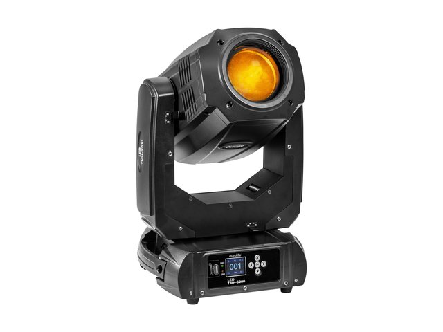LED-Moving-Head Spot mit Farbrad, statischem & rot. Goborad, Prisma, Frost, Fokus und Zoom-MainBild