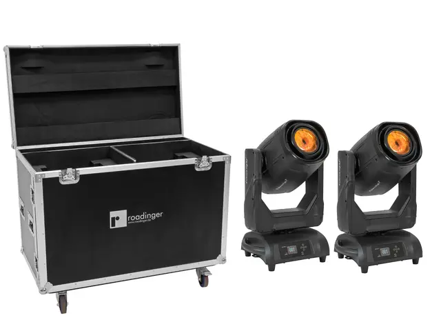 FUTURELIGHT Set 2x IP PLH-420 Moving-Head Spot/Beam + Flightcase with wheels-MainBild