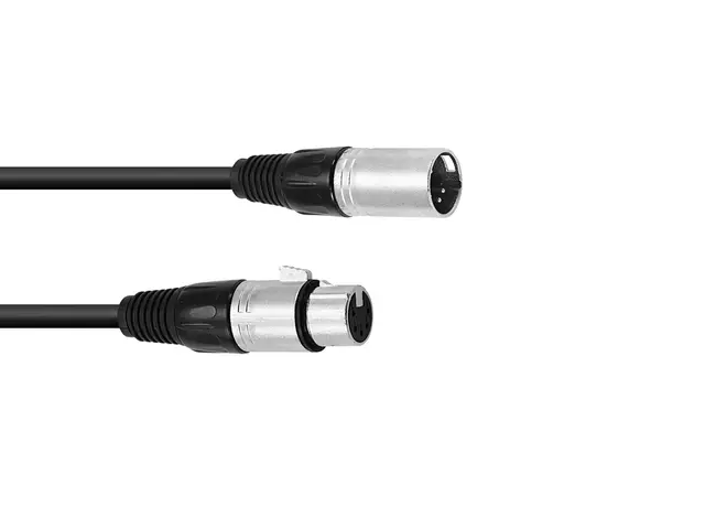 Câble Omnitronic XLR 3 broches 0,2 m noir 