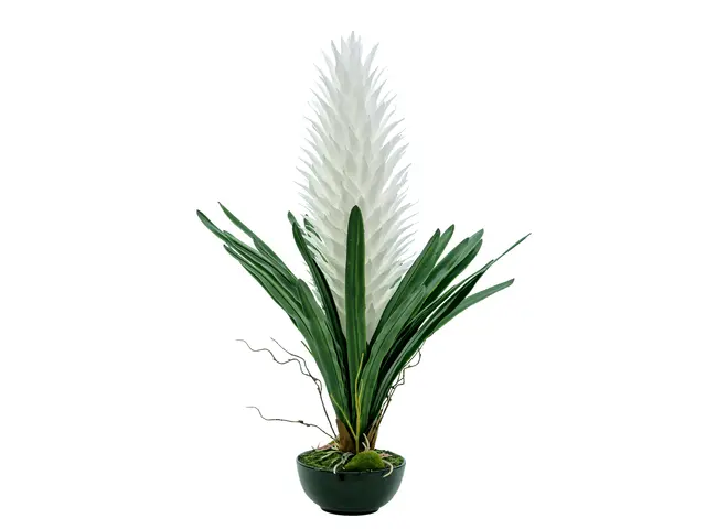 EUROPALMS Magic Bromelie, artificial plant, white, 100cm | Steinigke  Onlineshop