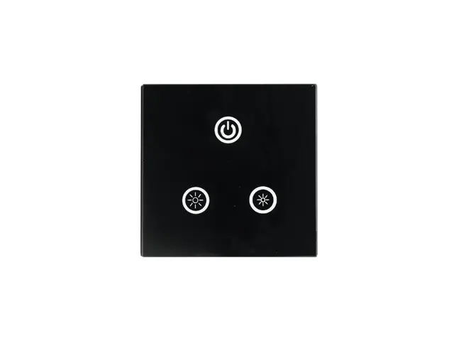 Mountable wall controller with touch pad for single-colored LED strips 12-24V-MainBild