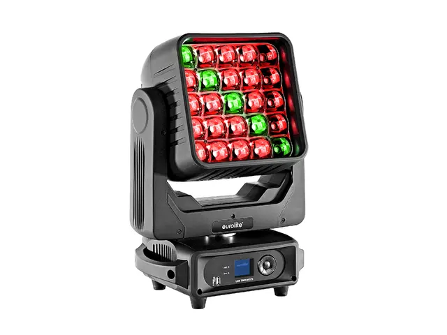 Matrix moving head with RGBW LEDs, pixel control & macros for animations, letters and numbers-MainBild