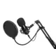 Broadcast kit with USB condenser microphone, table mount, pop filter and spider-Bild-2