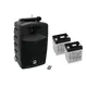 Portable PA system with UHF receiver unit, audio player, Bluetooth, 75 W RMS and two batteries-Bild-1