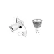 PAR-16 housing with GU-10 socket including special lamp for show effect lighting-Bild-1