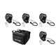 4 compact, fanless spots 12 W 6in1 LEDs with black soft bag-Bild-1
