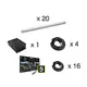 EUROLITE Set 20x LED Pixel Pole 50Cm + LED PSU-4A + MADRIX KEY entry-Bild-1