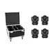 EUROLITE Set 4x LED TMH FE-600 Beam/Flowereffekt + Case-Bild-1