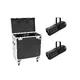 2x PRO-Profil-Scheinwerfer mit 120-W-Warmweiß-LED inklusive PRO Flightcase-Bild-1