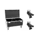 2 x spot de théâtre à projecteur Fresnel, flightcase PRO inclus-Bild-1