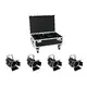 4x PC spots with 60 W COB LED including PRO flightcase with wheels-Bild-1