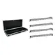 EUROLITE Set 4x LED BAR-252 RGB 10mm 40° schwarz + Case-Bild-1