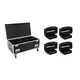4x PRO moving head with two tiltable LED bars including PRO flightcase with wheels-Bild-1