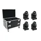 4x PRO beam moving head with 150 W COB LED including PRO flightcase with wheels-Bild-1
