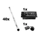 EUROLITE Set 40x Flashlight tube, clear + Controller-Bild-1