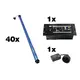 EUROLITE Set 40x Flashlight tube, blue + Controller-Bild-1
