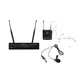 Multifrequency wireless receiver with bodypack, headset and lavalier microphone-Bild-1