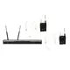 True diversity wireless receiver (DSP and PC software) with 2 bodypacks + headsets-Bild-1