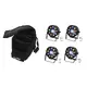 4x flacher Scheinwerfer mit Strobe- und UV-Effekt, inklusive IR-Fernbedienung und Softbag-Bild-1
