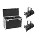2x Fresnel spot, 120 W COB LED (RGBW), extremely quiet, DMX including PRO flightcase-Bild-1