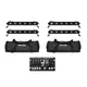 4 bar proiettori con 6 LED 4 W 4in1 con soft bag e controller DMX compatto-Bild-1