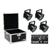 4x PAR-56-Scheinwerfer mit 9 x 8-W-4in1-LED inklusive Flightcase und kompaktem DMX-Controller-Bild-1