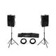 Jeu d'enceintes actives, 2 x XKB-212A, 2 x pied d'enceinte sac incl., 2 x câble XLR-Bild-1