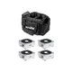 4x flat spotlight with 15 W RGBW LED including soft bag-Bild-1